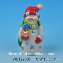 2016 handpainted ceramic snowman figurine